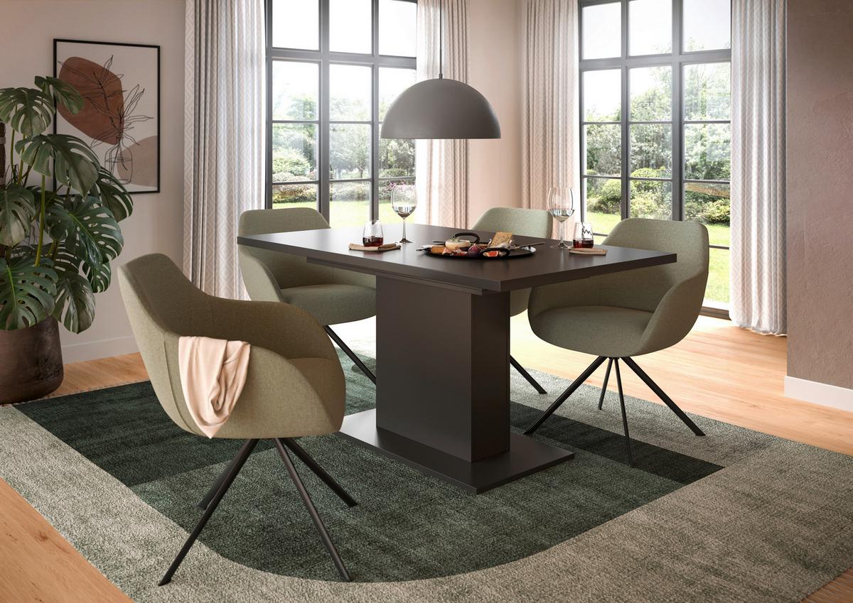 VÝSUVNÝ STŮL MARLON 150 AZ - šedá, Konvenční, kompozitní dřevo (150-190/76/90cm) - MID.YOU