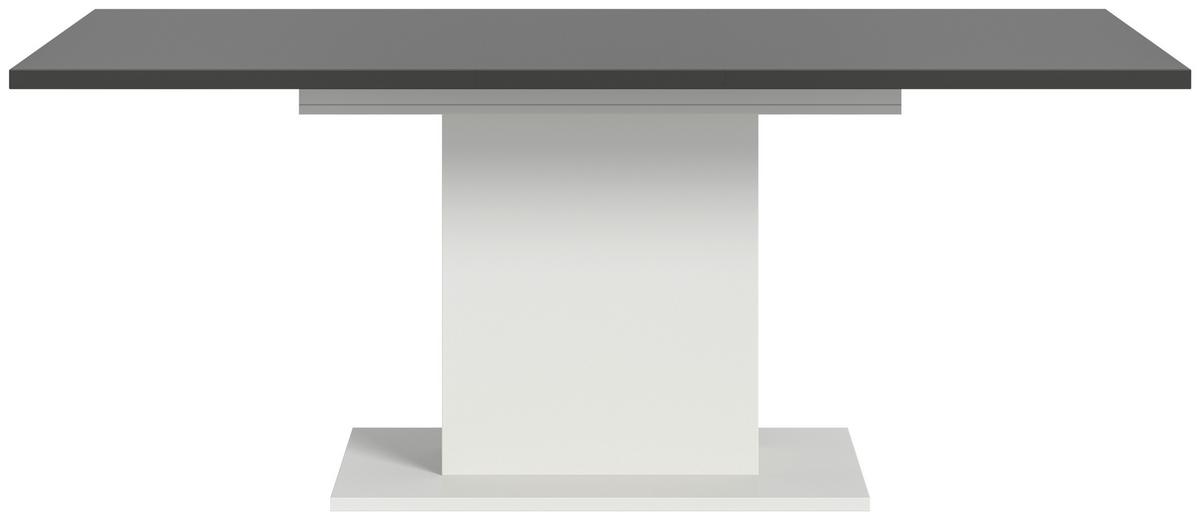 ROZŤAHOVACÍ STÔL MARLON 150 AZ - sivá/biela, Konventionell, kompozitné drevo (150-190/76/90cm) - MID.YOU