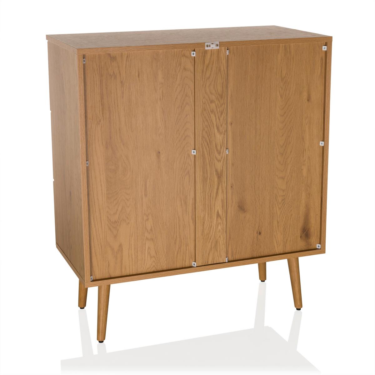 Kommode Boheo Eichefarben B: 80 Cm - Eichefarben, MODERN, Holzwerkstoff (80/90/40cm) - MID.YOU