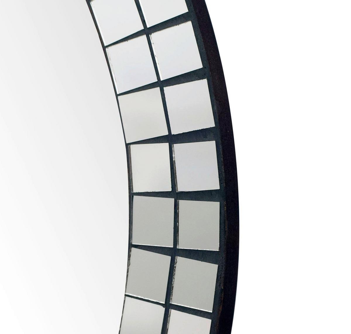 WANDSPIEGEL Schwarz B: 60cm - Schwarz, Design, Glas/Holzwerkstoff (60/60/3cm) - Livetastic