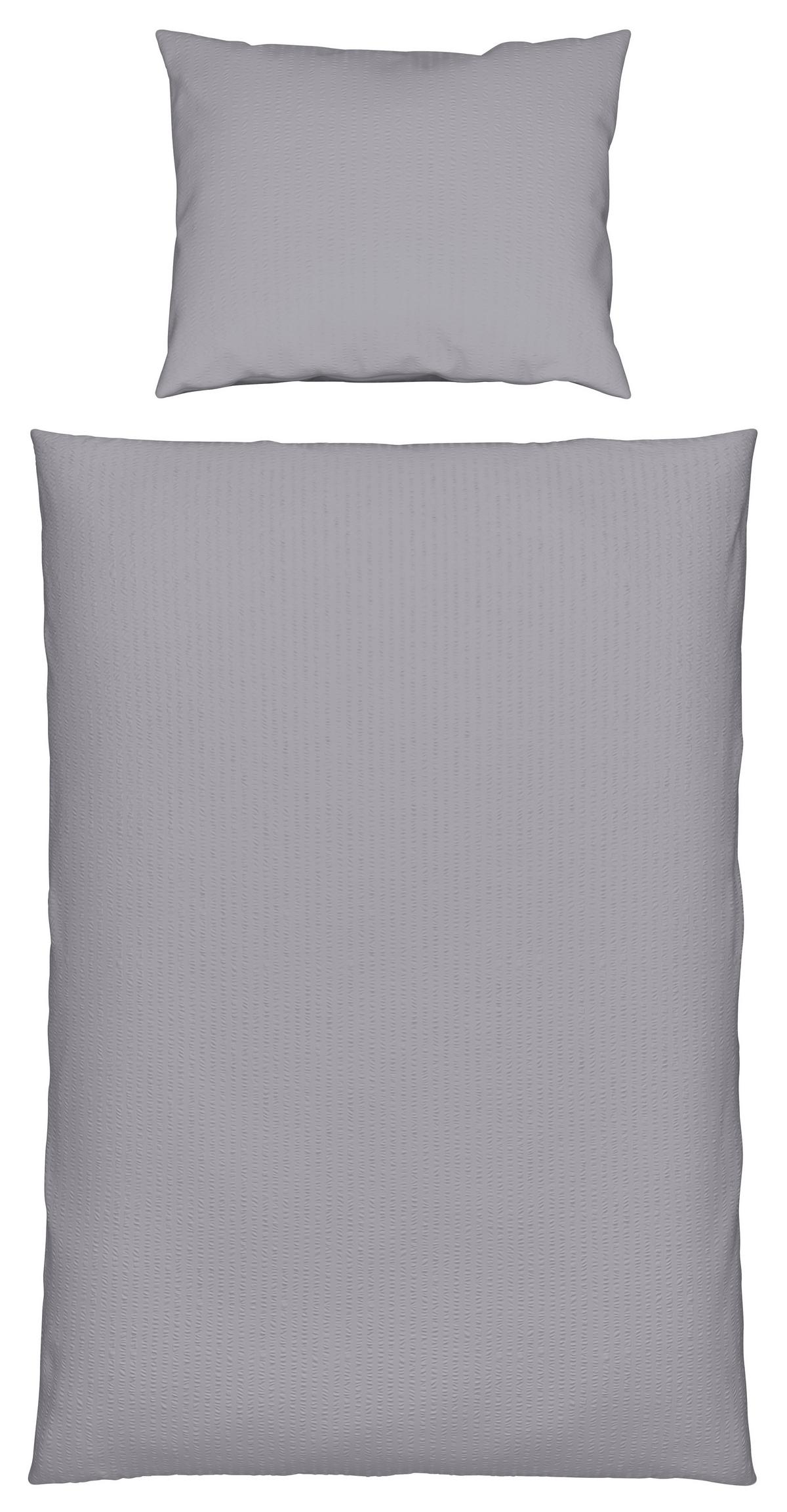 Ágyneműhuzat-garnitúra Milena - ezüst, Konventionell, textil (140/200cm) - Luca Bessoni