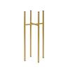 Blumenständer Aluminium Gold- Farben Bxhxt: 26x60x26 Cm - Goldfarben, Basics, Metall (26/60/26cm)