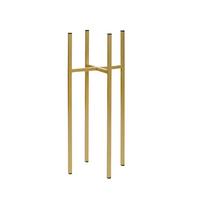 Blumenständer Aluminium Gold- Farben Bxhxt: 26x60x26 Cm - Goldfarben, Basics, Metall (26/60/26cm)