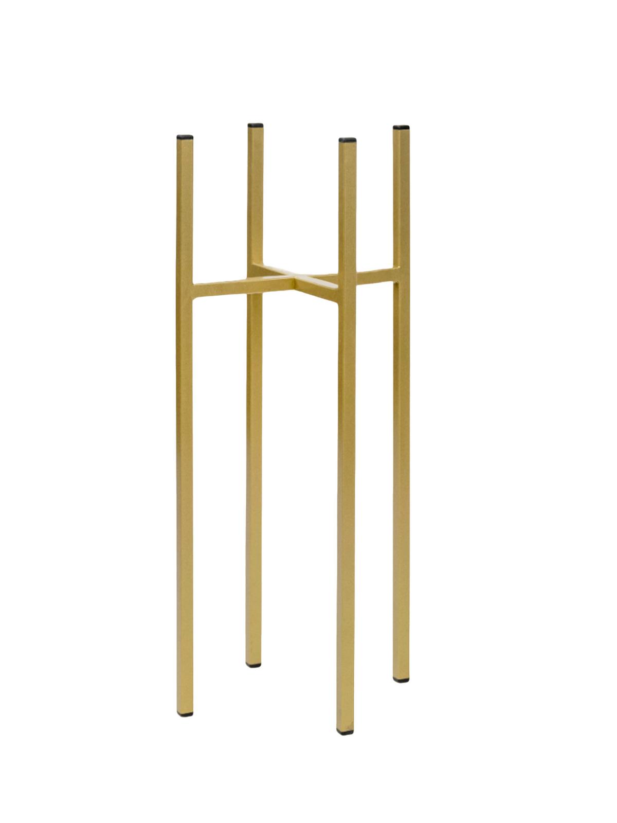 Blumenständer Aluminium Gold- Farben Bxhxt: 26x60x26 Cm - Goldfarben, Basics, Metall (26/60/26cm)