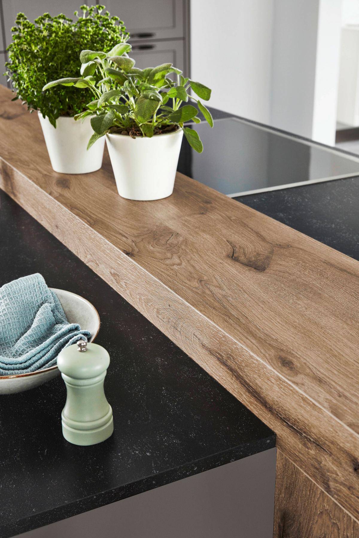Einbauküche Neapel Frei Planbar Landhausstil - Weiß/Grau, MODERN, Holzwerkstoff - Vertico