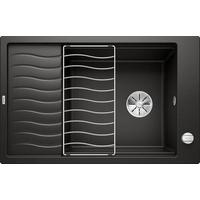 Spüle Elon XL 6s Stein Bxt: 78x50 cm - Schwarz, MODERN, Stein (78/50cm)