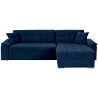 Ecksofa Bali Blau, 208x120cm - Blau, Trend, Textil (257/167cm) - Livetastic
