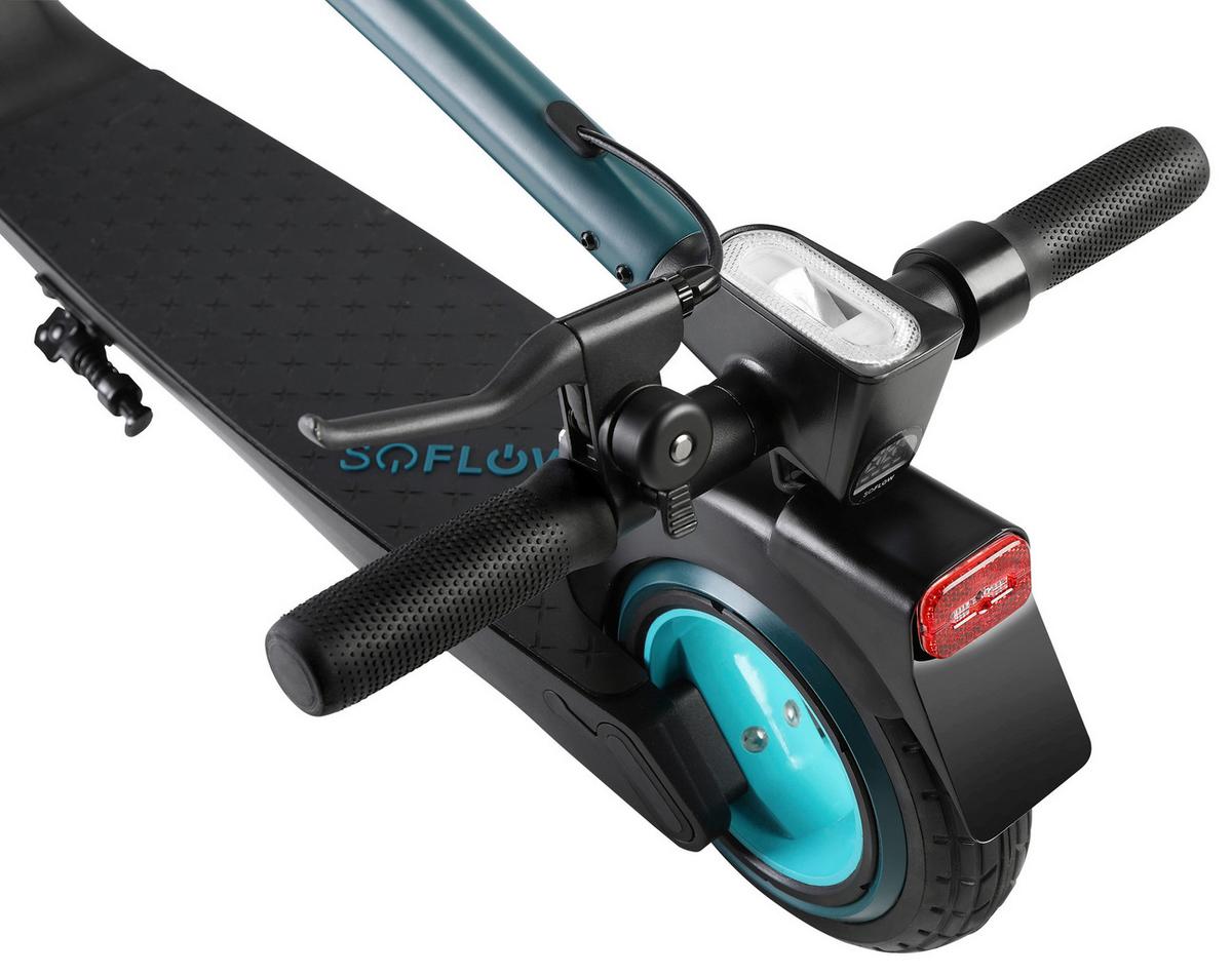 Elektroscooter Soflow Grün, Reichweite: ca. 35 km - Grün, KONVENTIONELL, Metall (116/105/46cm)