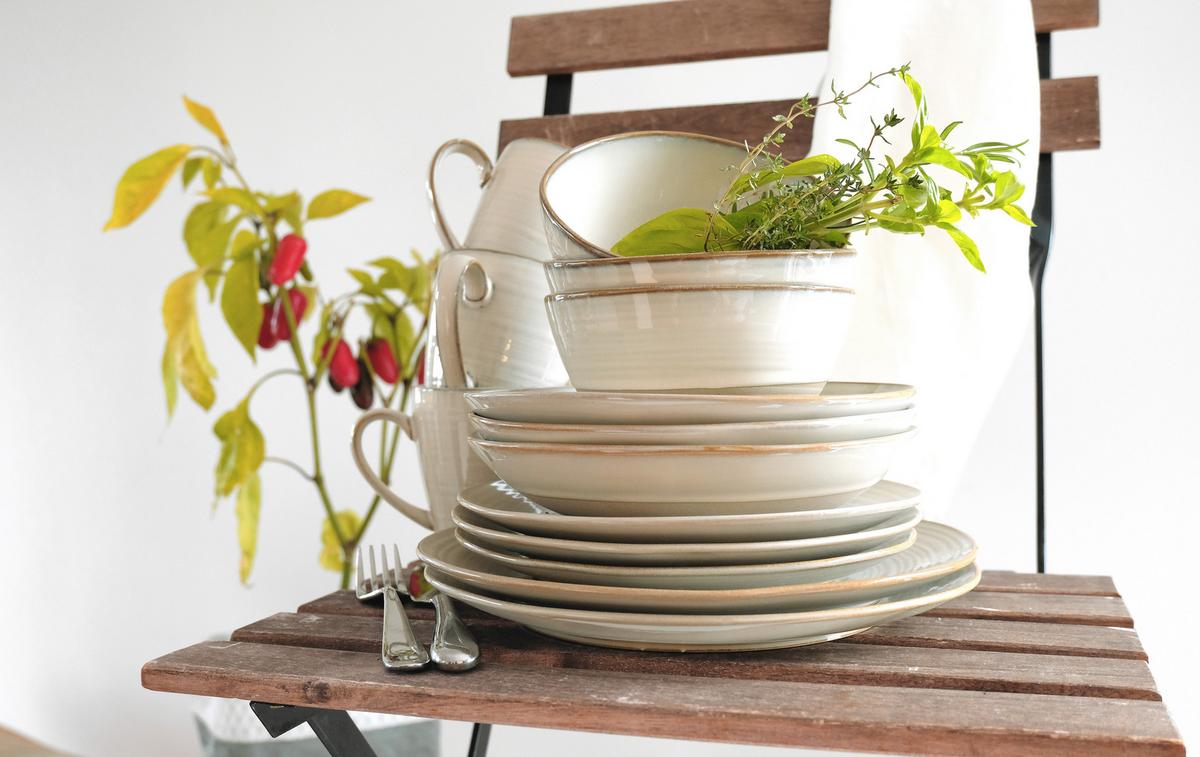 Frühstücksset Nottingham 12--Teilig. Beige - Beige, Basics, Keramik - Mäser