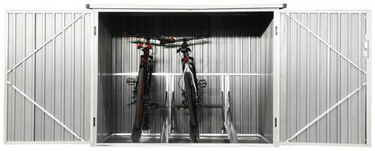 Fahrradgarage Fahrradgarage Und Aufbew. Box - Anthrazit, Basics, Metall (203/158/200cm)