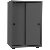 Aktenschrank Ulas Anthrazit Dekor B: 49 Cm - Anthrazit, Design, Holzwerkstoff (49/74/38cm) - MID.YOU