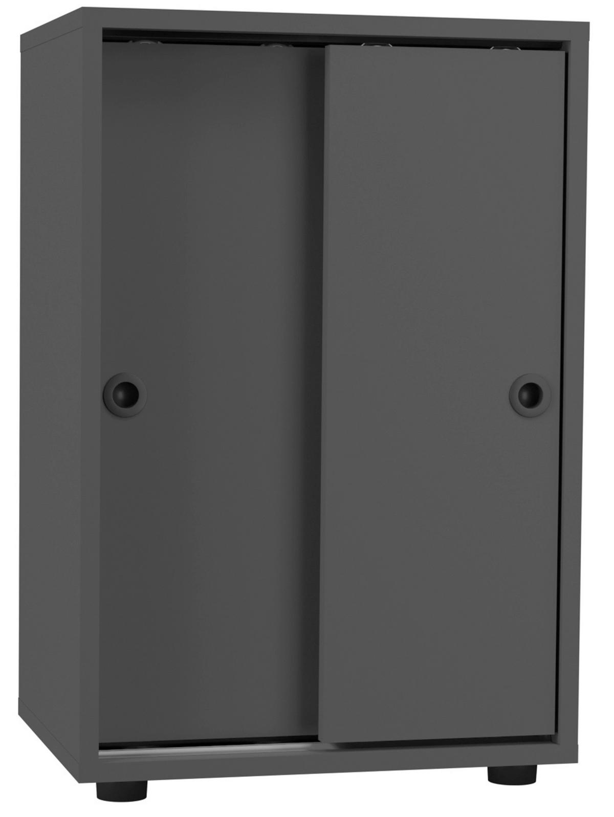 Aktenschrank Ulas Anthrazit Dekor B: 49 Cm - Anthrazit, Design, Holzwerkstoff (49/74/38cm) - MID.YOU