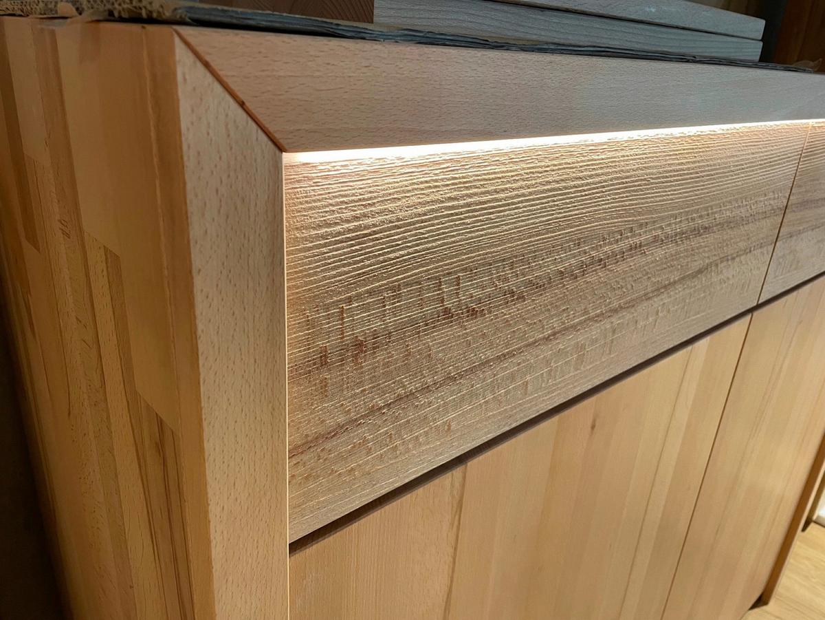 Kommode Farina, Buchefarben B: 120 Cm - Buchefarben, MODERN, Holz (120/108/40cm) - MID.YOU