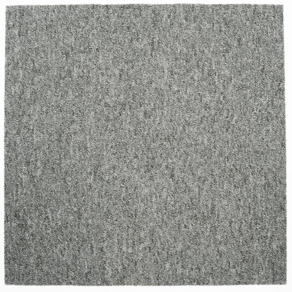 Teppichfliese Grau Mustang 50x50 Cm Florhöhe 3 Mm