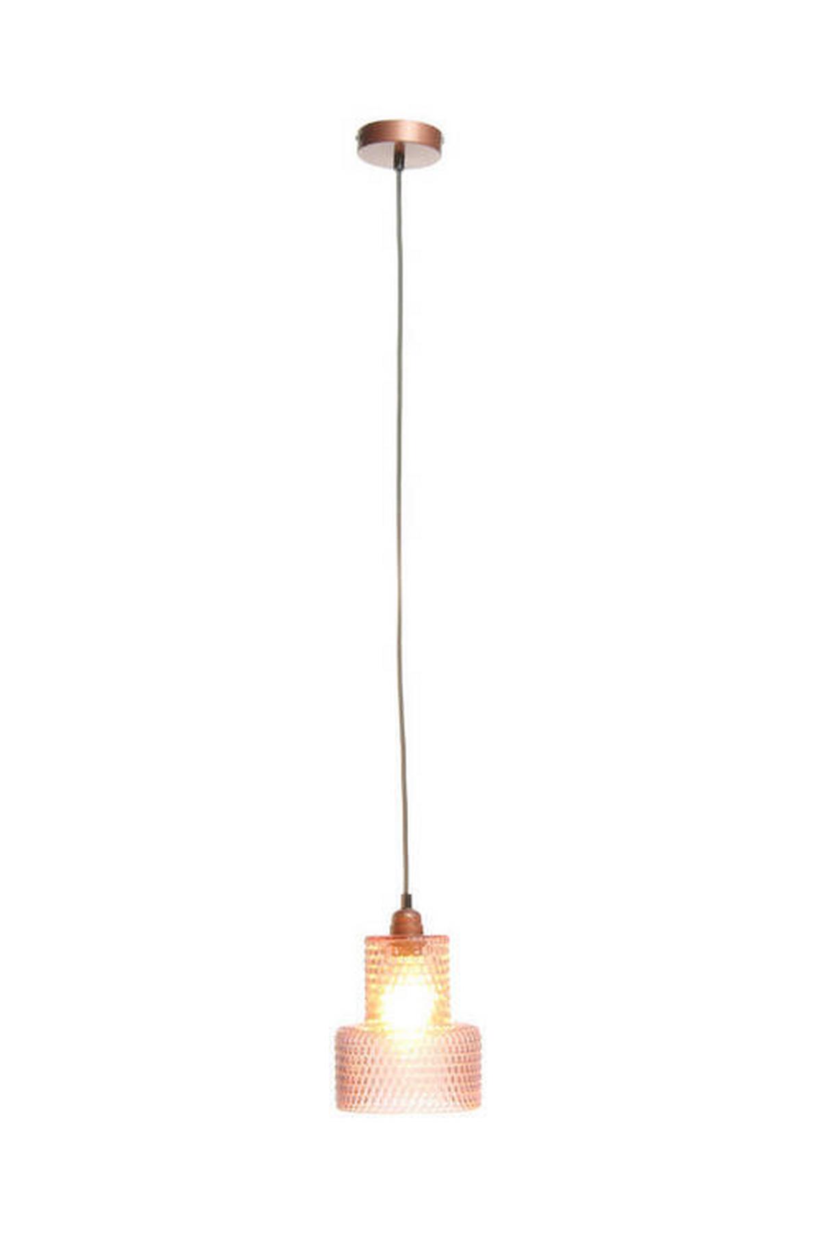 Hängeleuchte Mona H: 27 cm 1-Flammig - Violett, Trend, Glas (17/27/17cm) - Kayoom