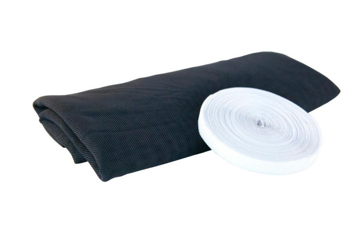 Fliegengitter Fenster 130x150 cm Anthrazit - Anthrazit, Basics, Textil (130/150cm)