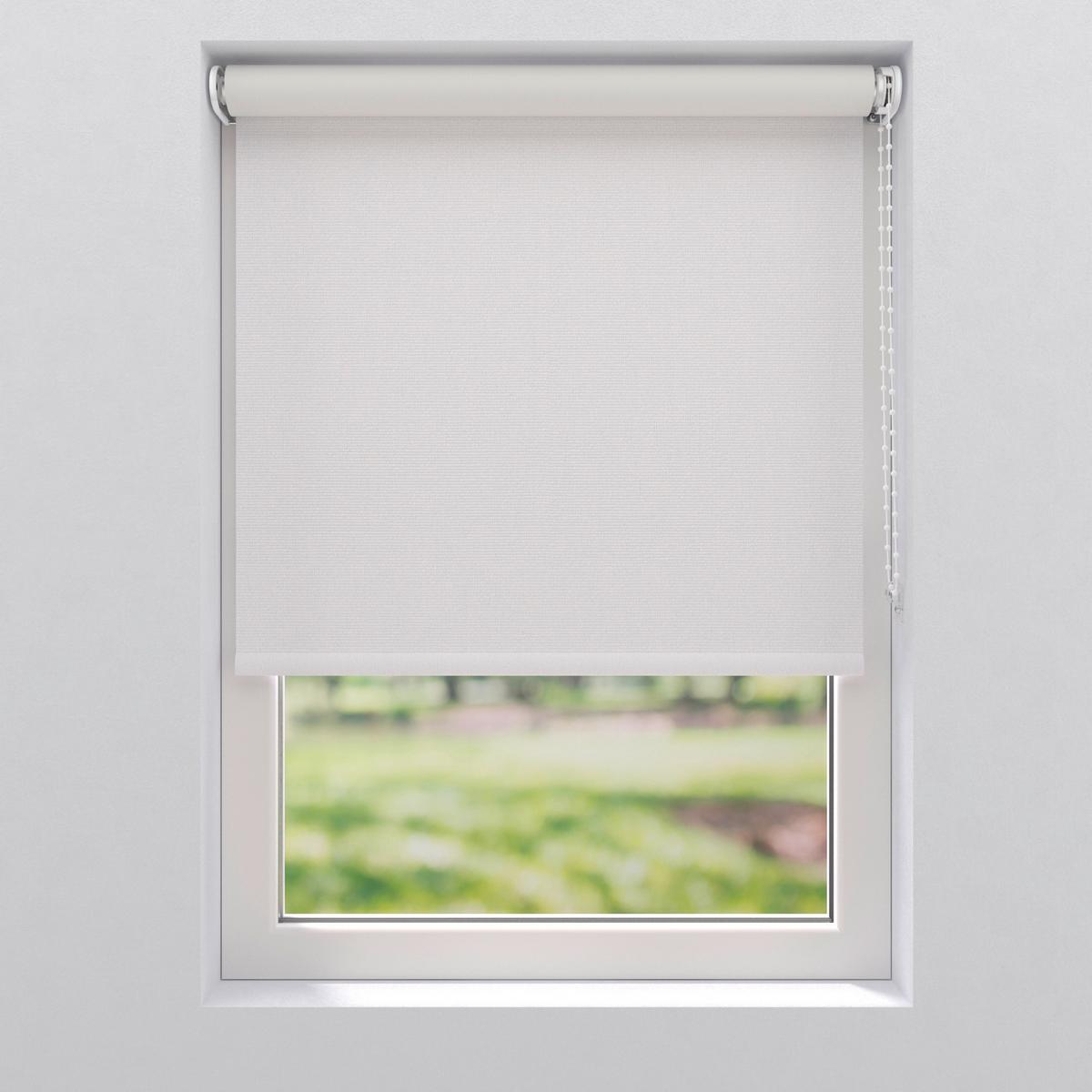 Verdunkelungsrollo 40x190 Cm Mit Kettenzug - Weiß, Design, Textil (40/190cm)