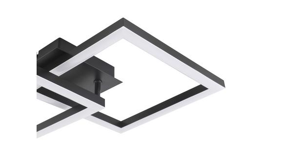 LED-Deckenleuchte Laura - Schwarz, MODERN, Kunststoff (53/33/7,4cm) - Luca Bessoni