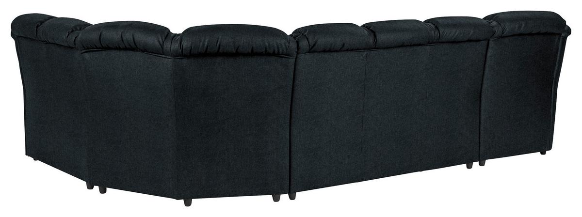 Wohnlandschaft Boston Schwarz Chenille - Schwarz, KONVENTIONELL, Textil (165/333/216cm) - Livetastic