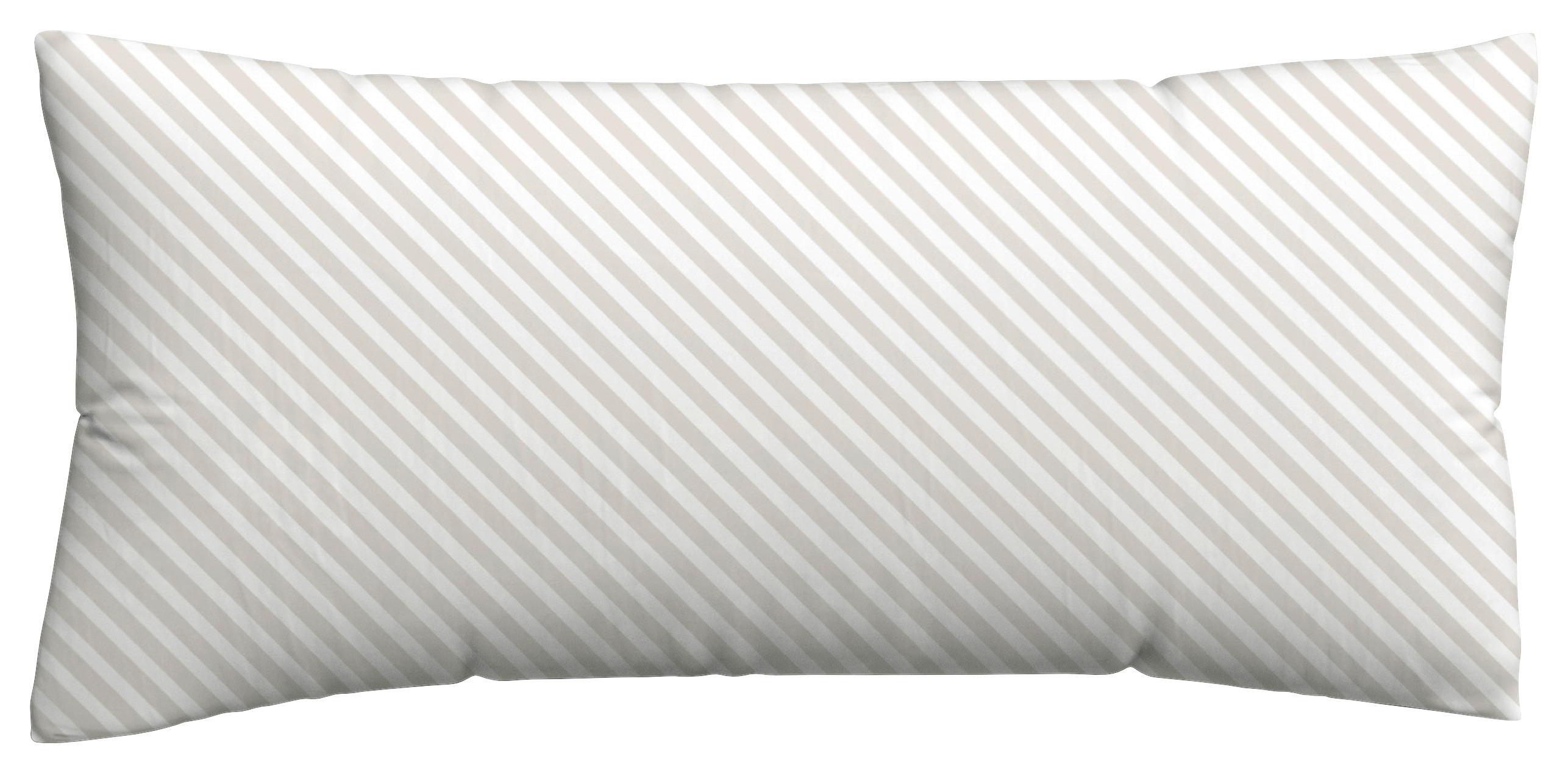 KOPFPOLSTERBEZUG WOVEN SATIN FADE - Taupe/Weiß, Basics, Textil (40/80cm) - Schlafgut