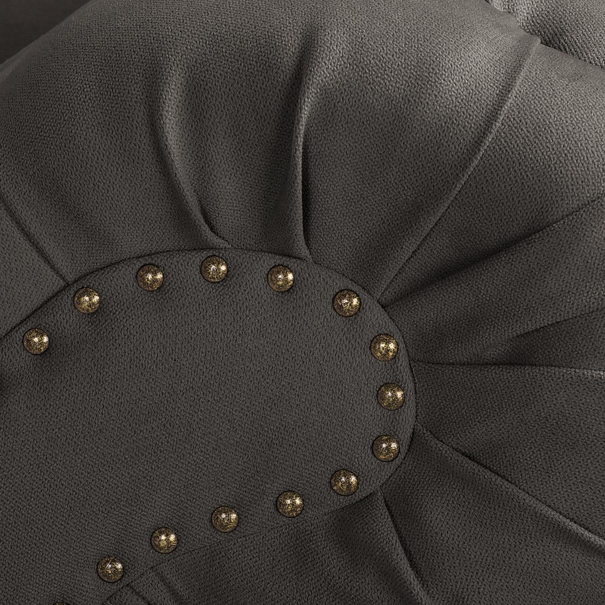 Récamiere Pako Graubraun B: 185cm - Graubraun/Braun, Design, Textil (185/93/75cm) - Livetastic