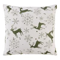 ZIERKISSEN TROMSO - Weiß/Grün, ROMANTIK / LANDHAUS, Textil (43/43cm) - James Wood