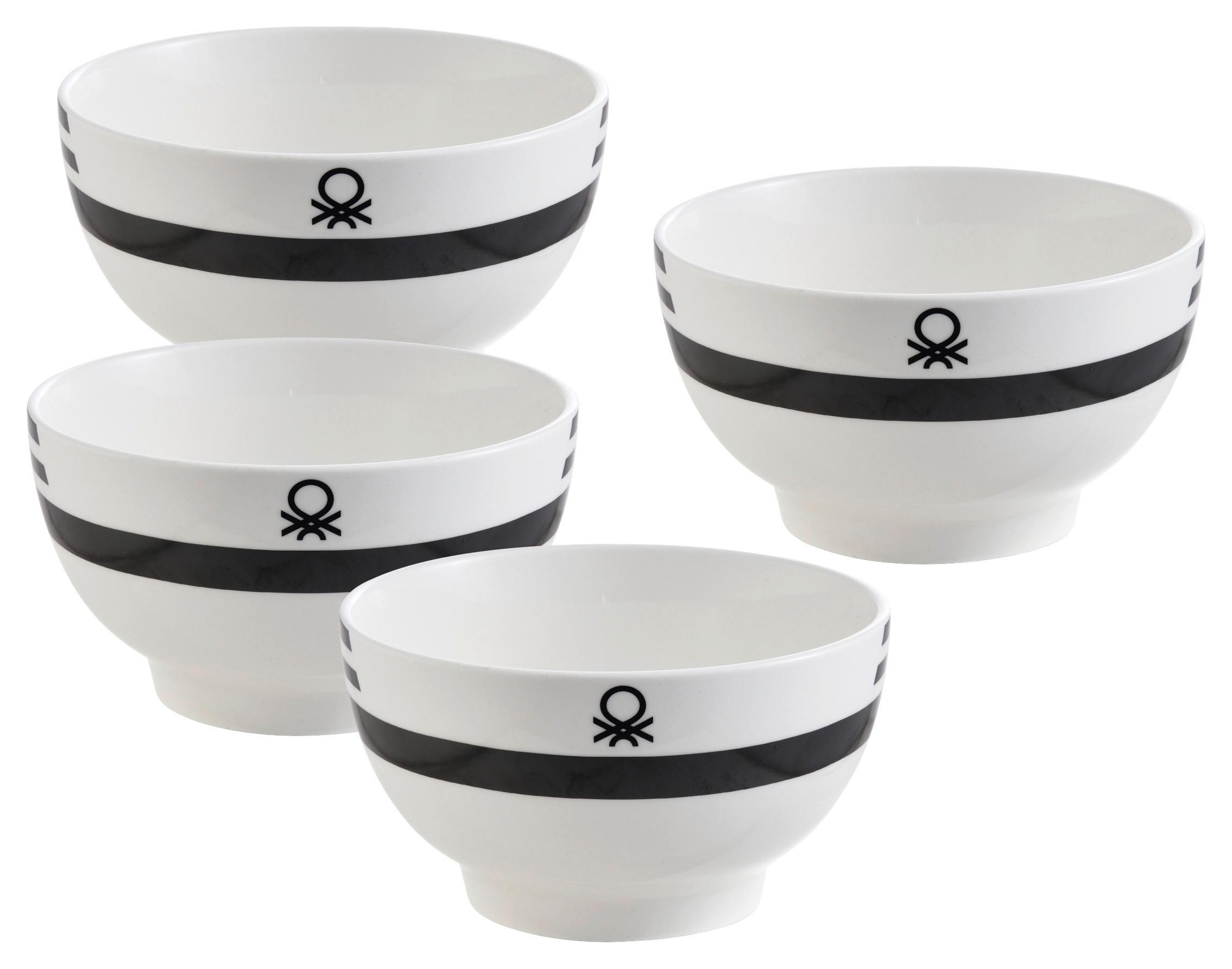 Müslischalen-Set Black & White 4-teilig