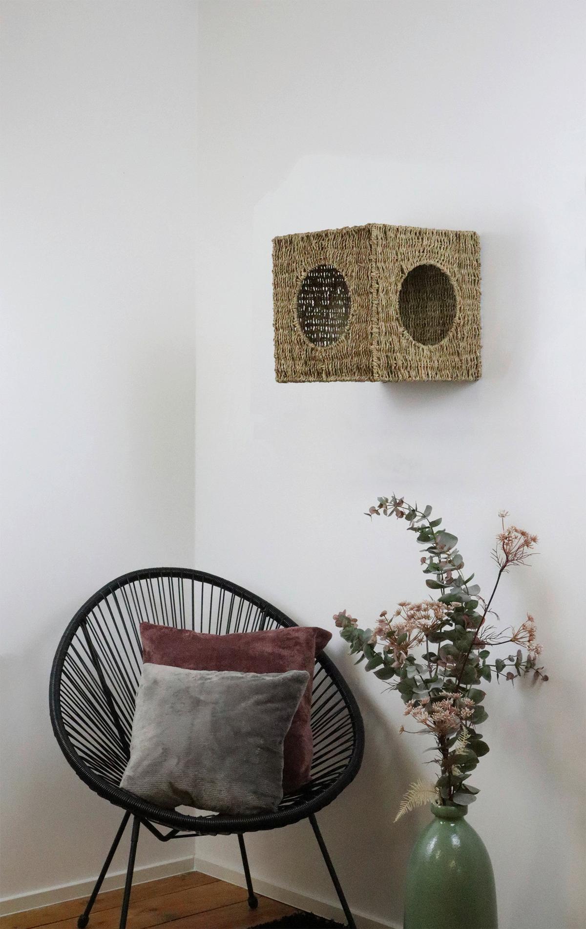 Tierhöhle Felix Naturfarben L: 33 cm - Naturfarben, Natur, Naturmaterialien/Metall (33/33/33cm)