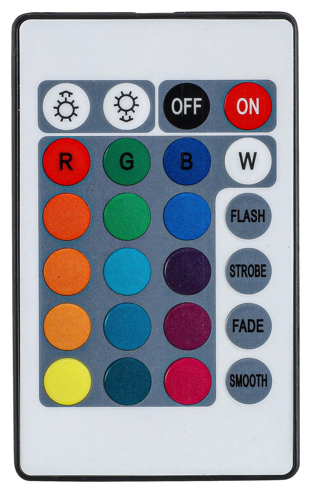 Led Díszlámpa Malte - fekete/fehér, Modern, műanyag (500cm) - Luca Bessoni