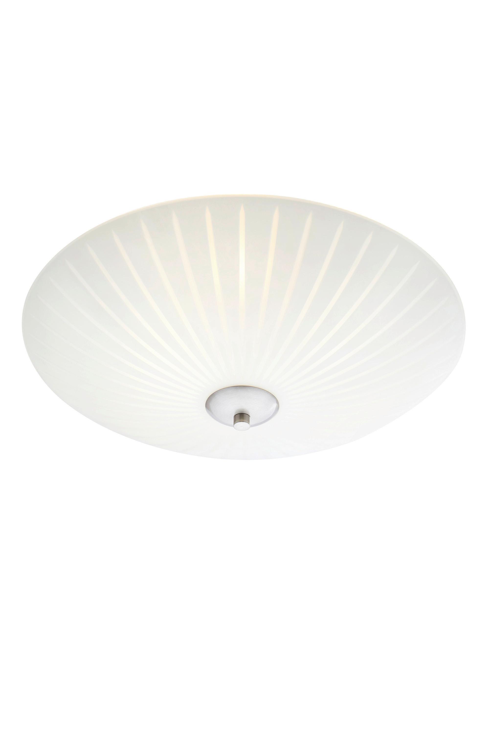 Deckenleuchte Cut - Weiß, Basics, Glas/Metall (43/15cm) - Markslöjd