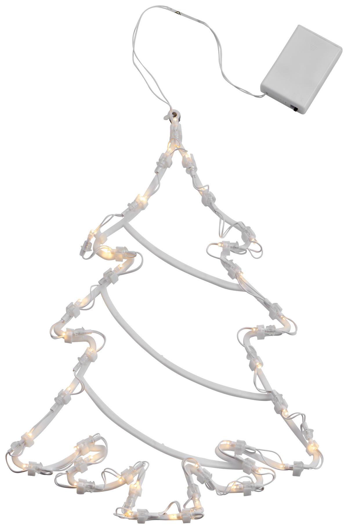 Led-dekoleuchte Lukas Weihnachtsmotiv Warmweiß - Klar, ROMANTIK / LANDHAUS, Kunststoff (33/2,5/41cm) - James Wood