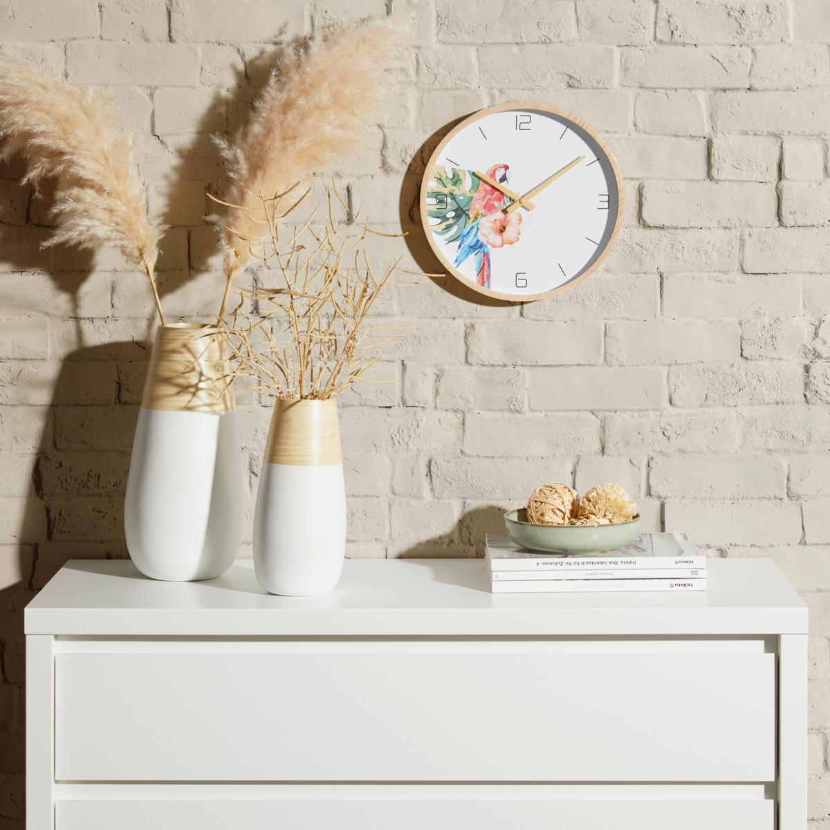 Wanduhr Cospa - Multicolor, Design, Glas/Papier (30/4cm) - Luca Bessoni