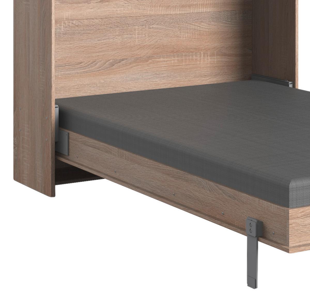 Schrankbett Juist - Eichefarben, KONVENTIONELL, Holz/Holzwerkstoff (120/200cm) - MID.YOU