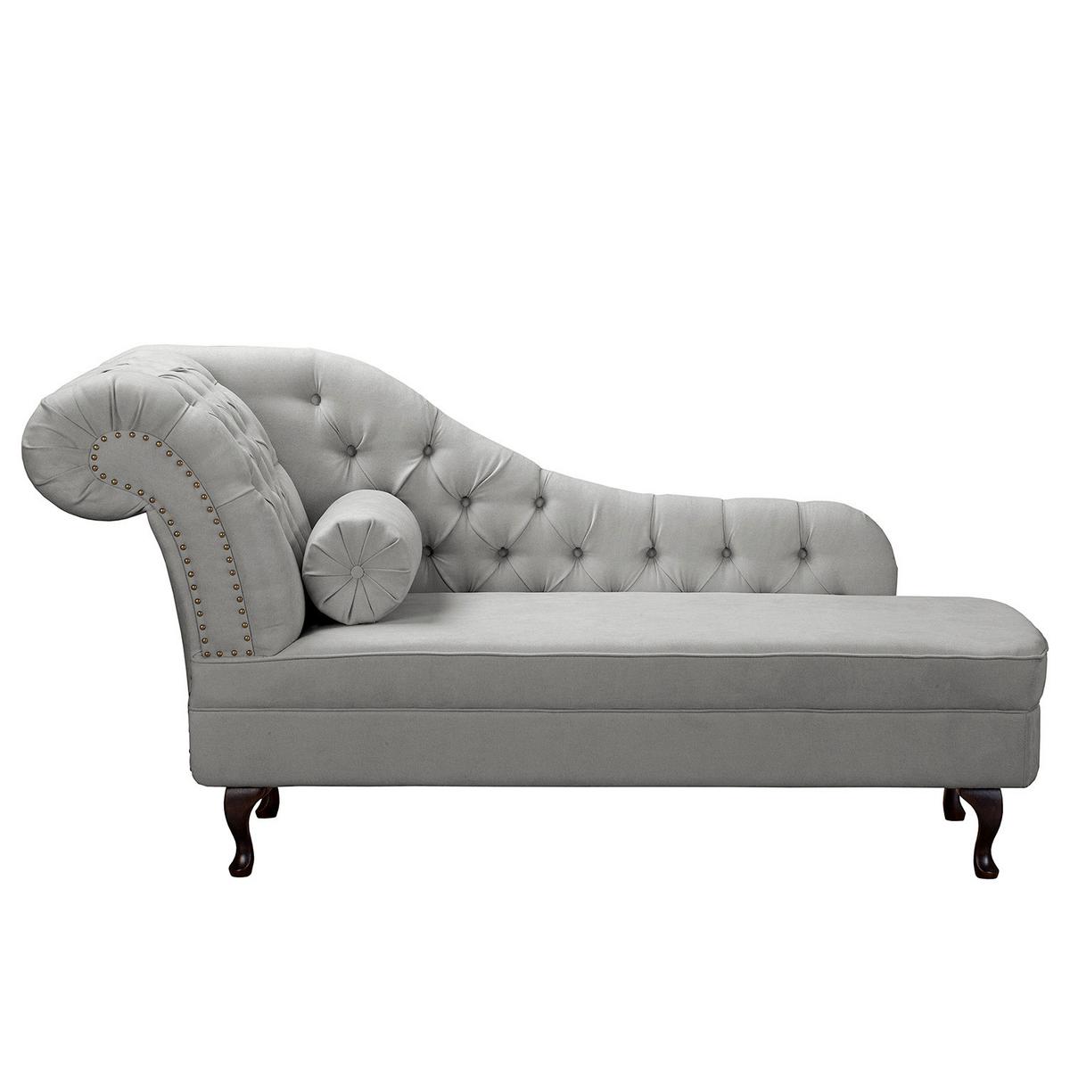 Récamiere Pako Grau B: 185cm - Braun/Grau, Design, Textil (185/93/75cm) - P & B