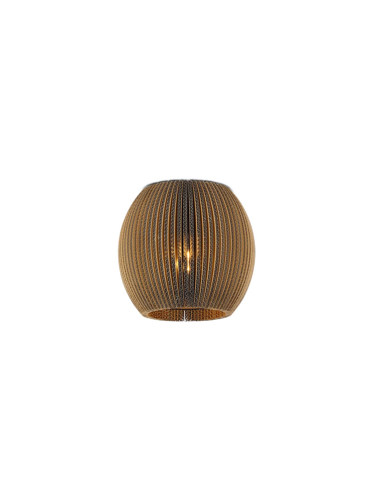 Deckenleuchte 70587/1-20 - Naturfarben, Design, Wellpappe (28/25cm) - Hell