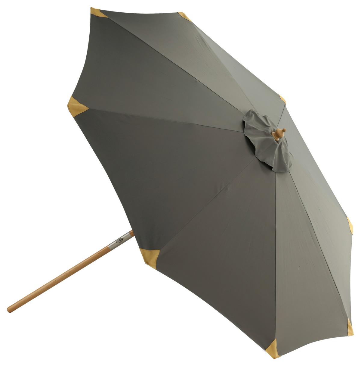 Sonnenschirm Cerox L/B: 270x250 cm Grau - Grau, KONVENTIONELL (270/250cm) - Gardenson