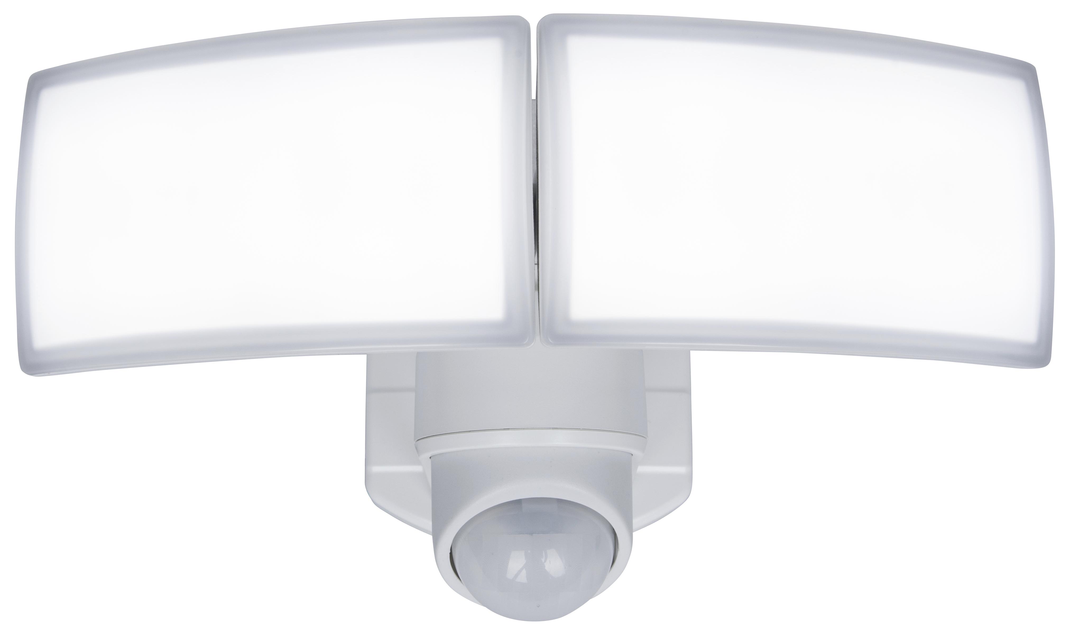 LED-Außenleuchte Arc 13 Watt Kunststoff, Wandmontage - Weiß, Design, Kunststoff (15,60cm)