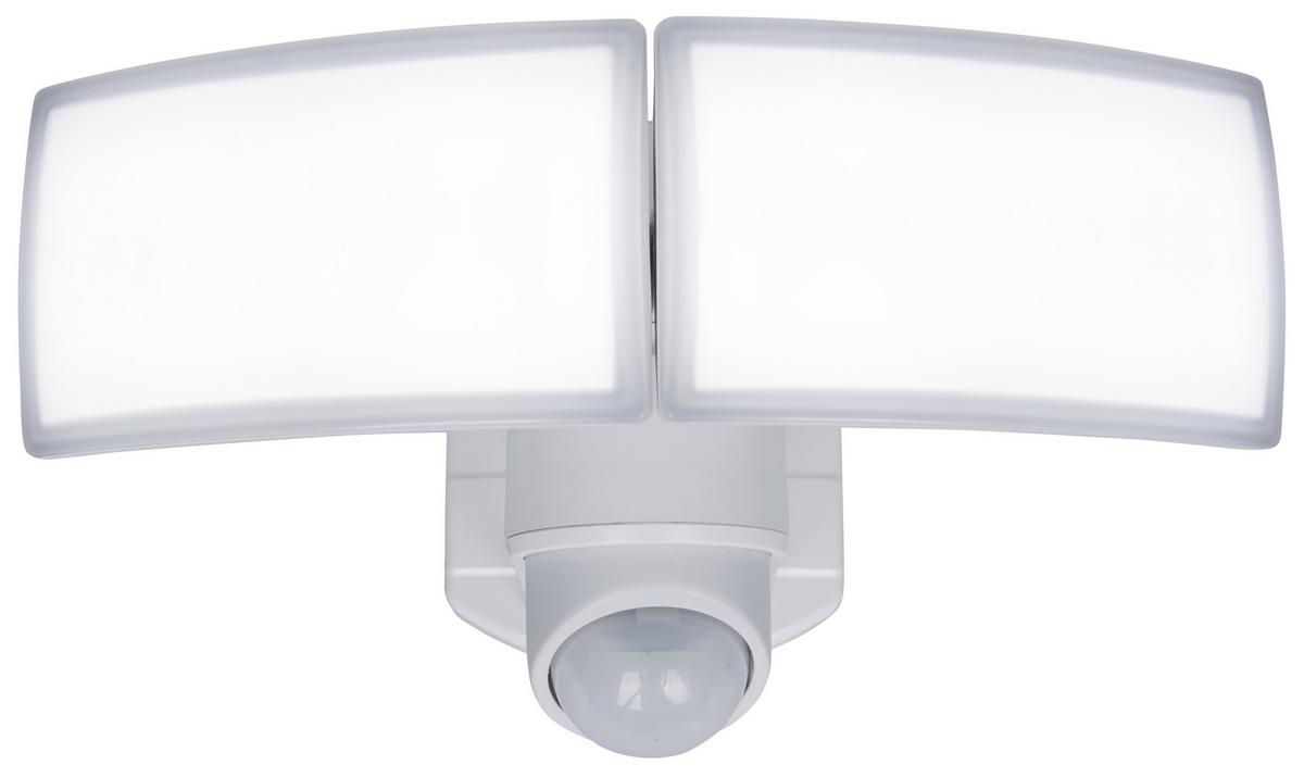 LED-Außenleuchte Arc 13 Watt Kunststoff, Wandmontage - Weiß, Design, Kunststoff (15,60cm)