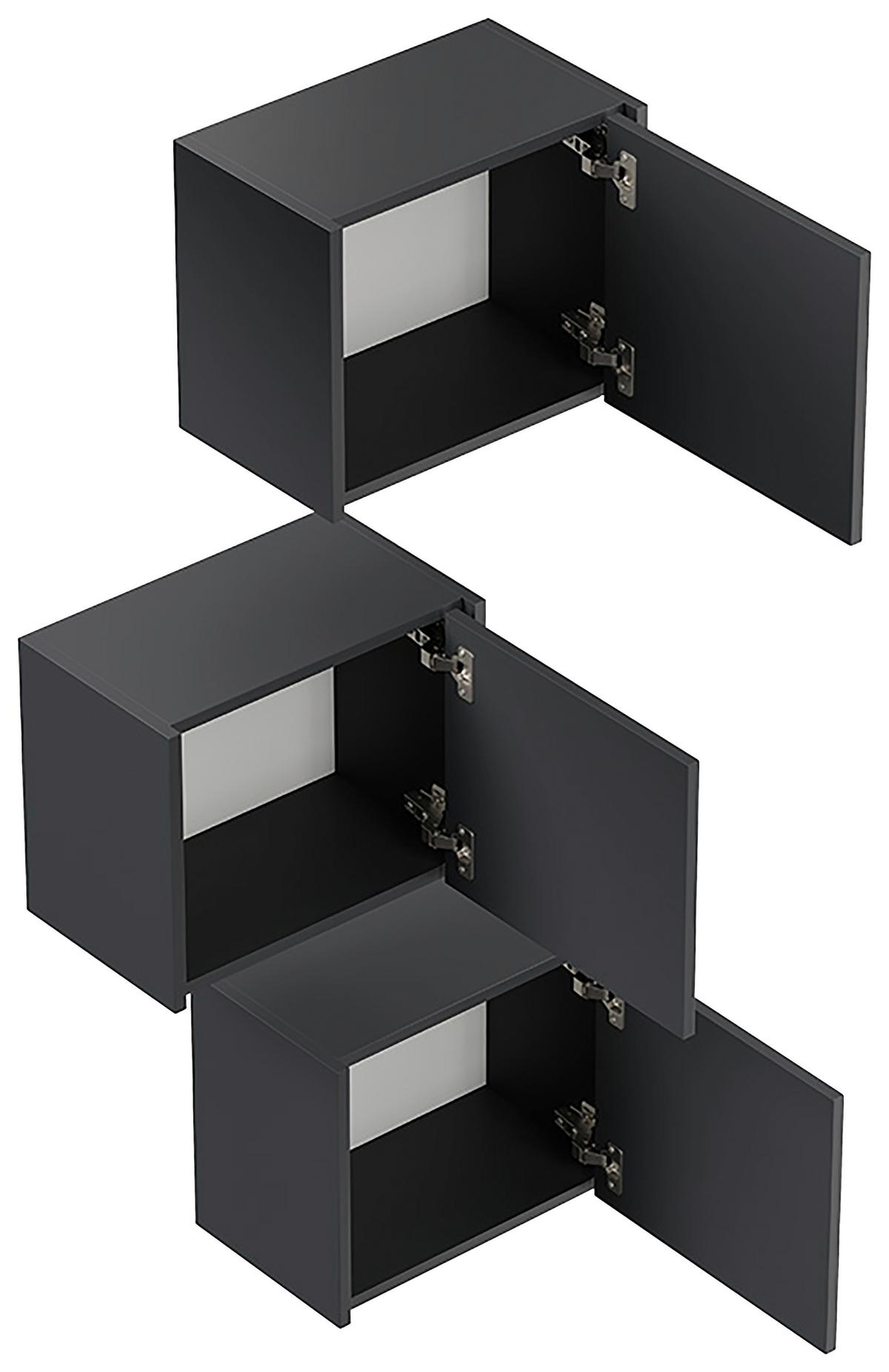 Hängeschrank Limes Graphitfarben B: 41,4 Cm - Graphitfarben, MODERN, Holzwerkstoff (41,4/33,3/25cm) - MID.YOU