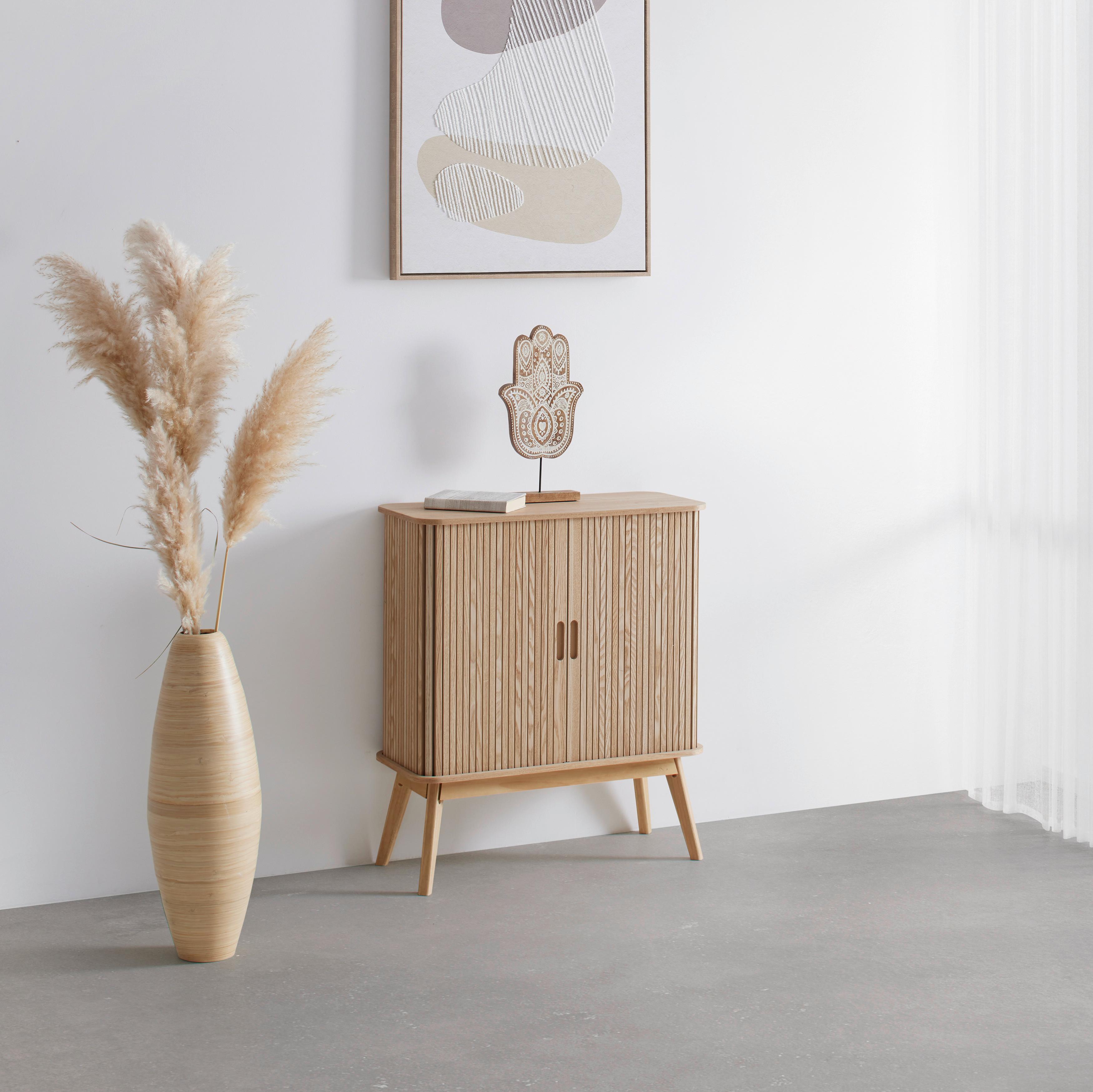 Komoda Skandy dyha/MDF - prírodná farba, Modern, drevo/kompozitné drevo (70/80/30cm) - Premium Living