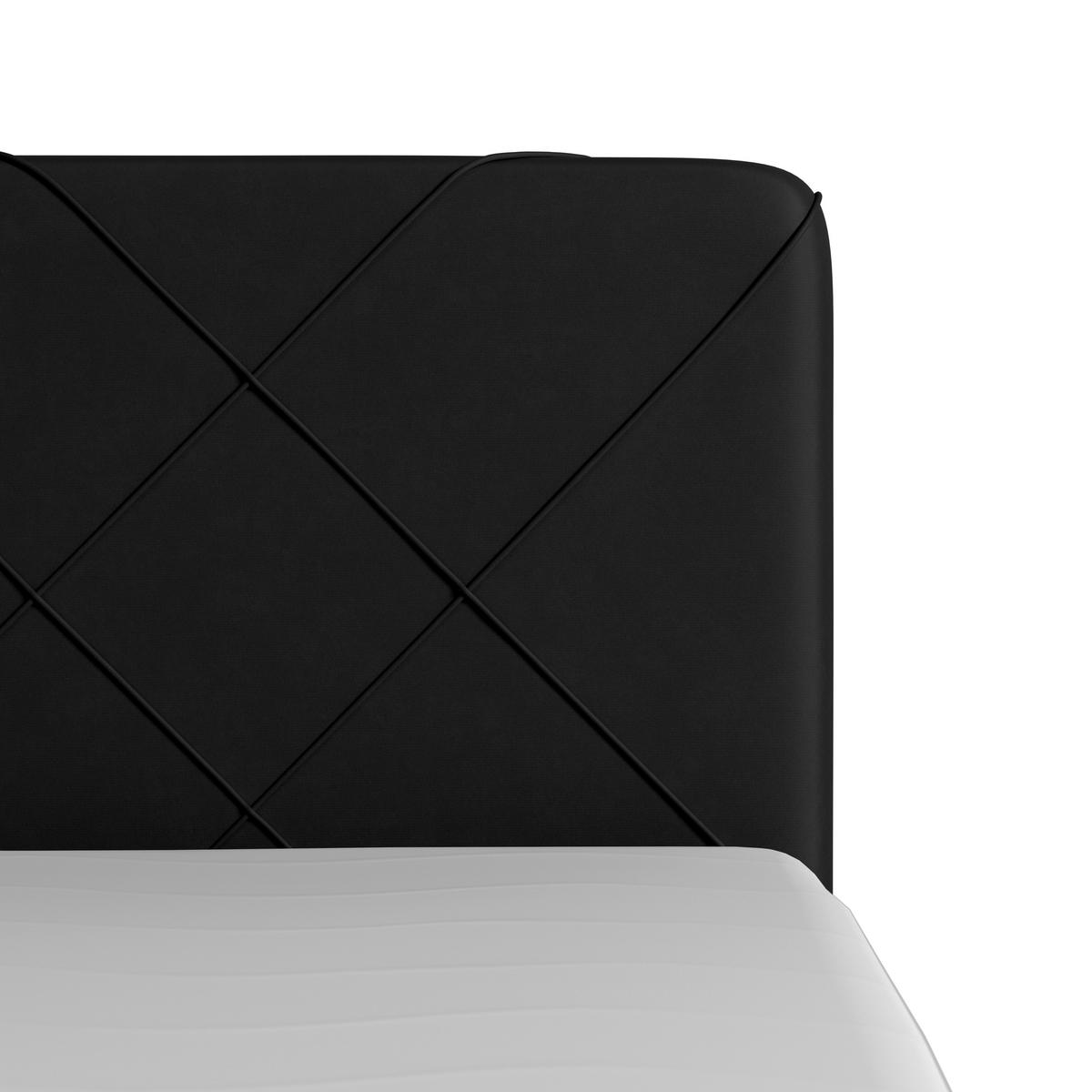 Boxspringbett mit Bettkasten Cordoba 180x200 cm Schwarz - Schwarz, MODERN, Holz/Textil (180/200cm) - MID.YOU