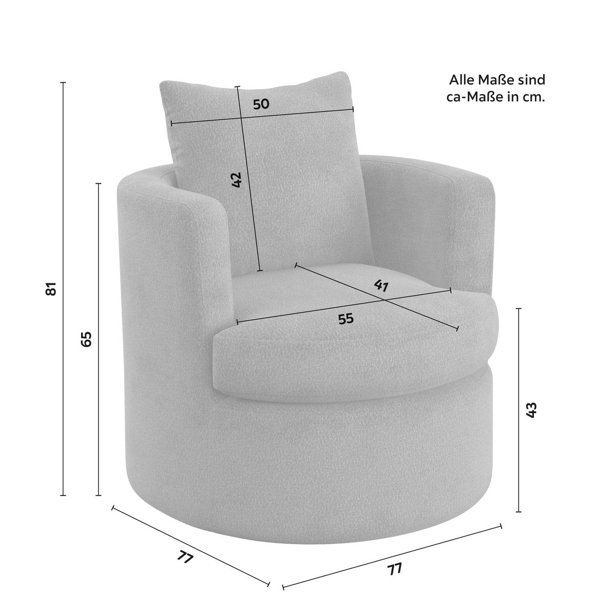 Relaxačné kreslo MARIETA, hnedá ženilka, max.140 kg - hnedá/čierna, Modern, kov/drevo (77/81/77cm) - Bessagi Home