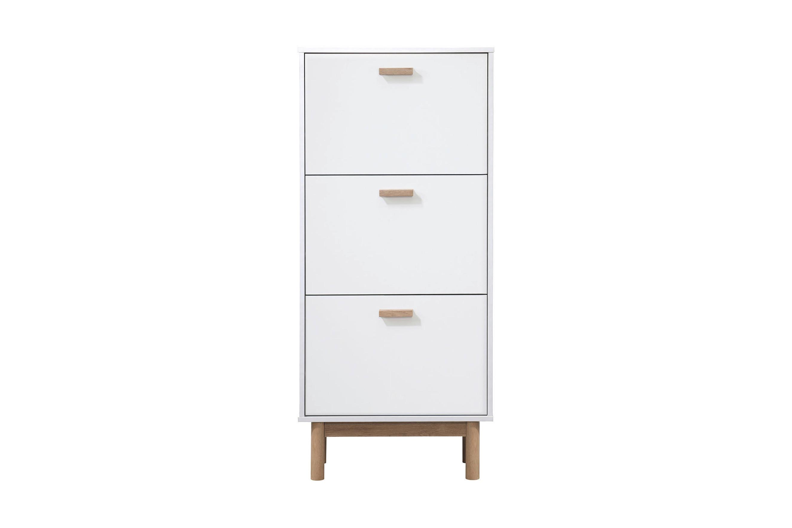 Schukipper Melanie Weiß/Eiche Dekor B: 58 cm - Eichefarben/Weiß, Design, Holzwerkstoff (58/131/25cm) - MID.YOU