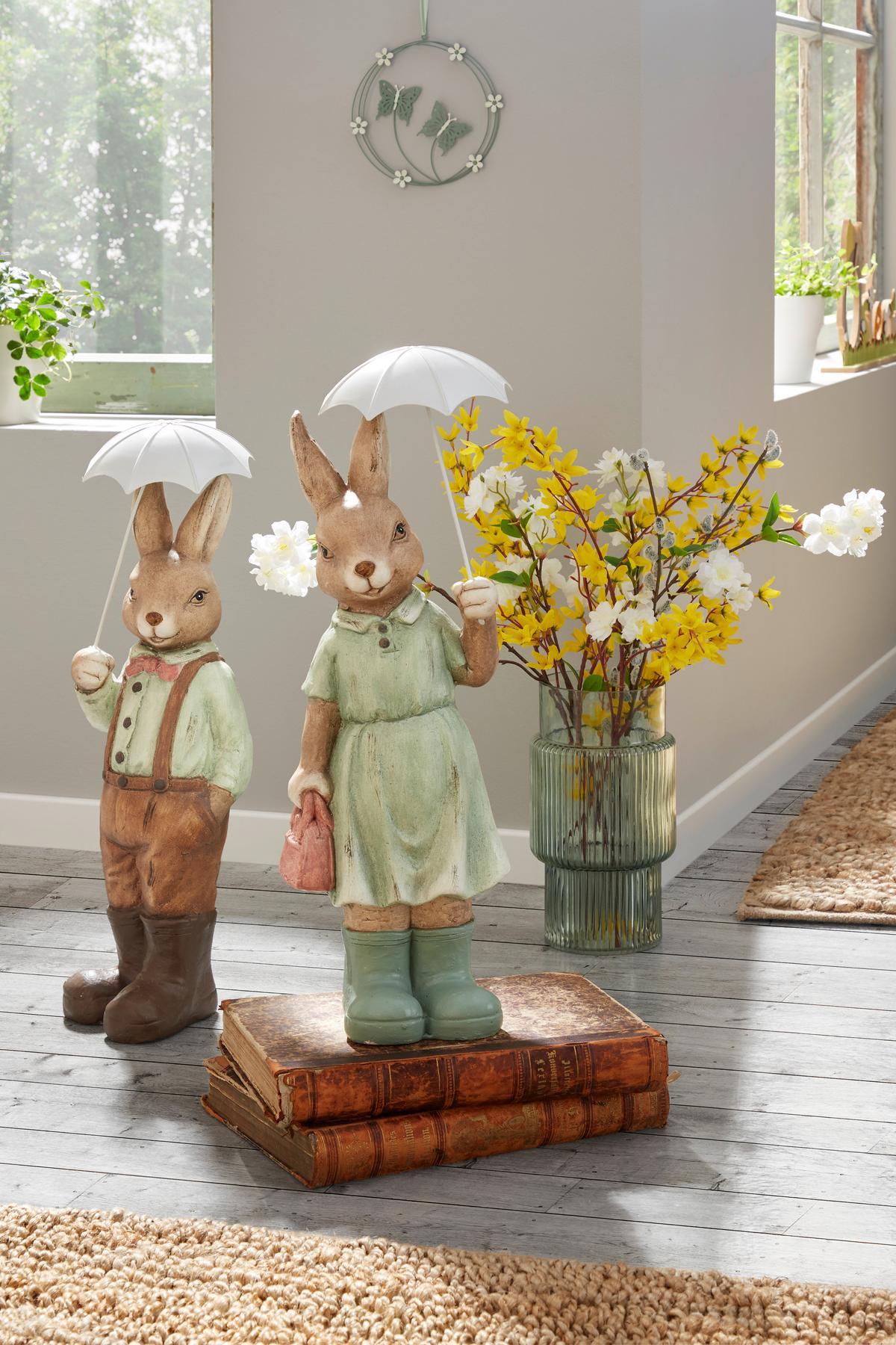 Aranycserje Forythie - sárga/zöld, Basics, műanyag/textil (84cm)