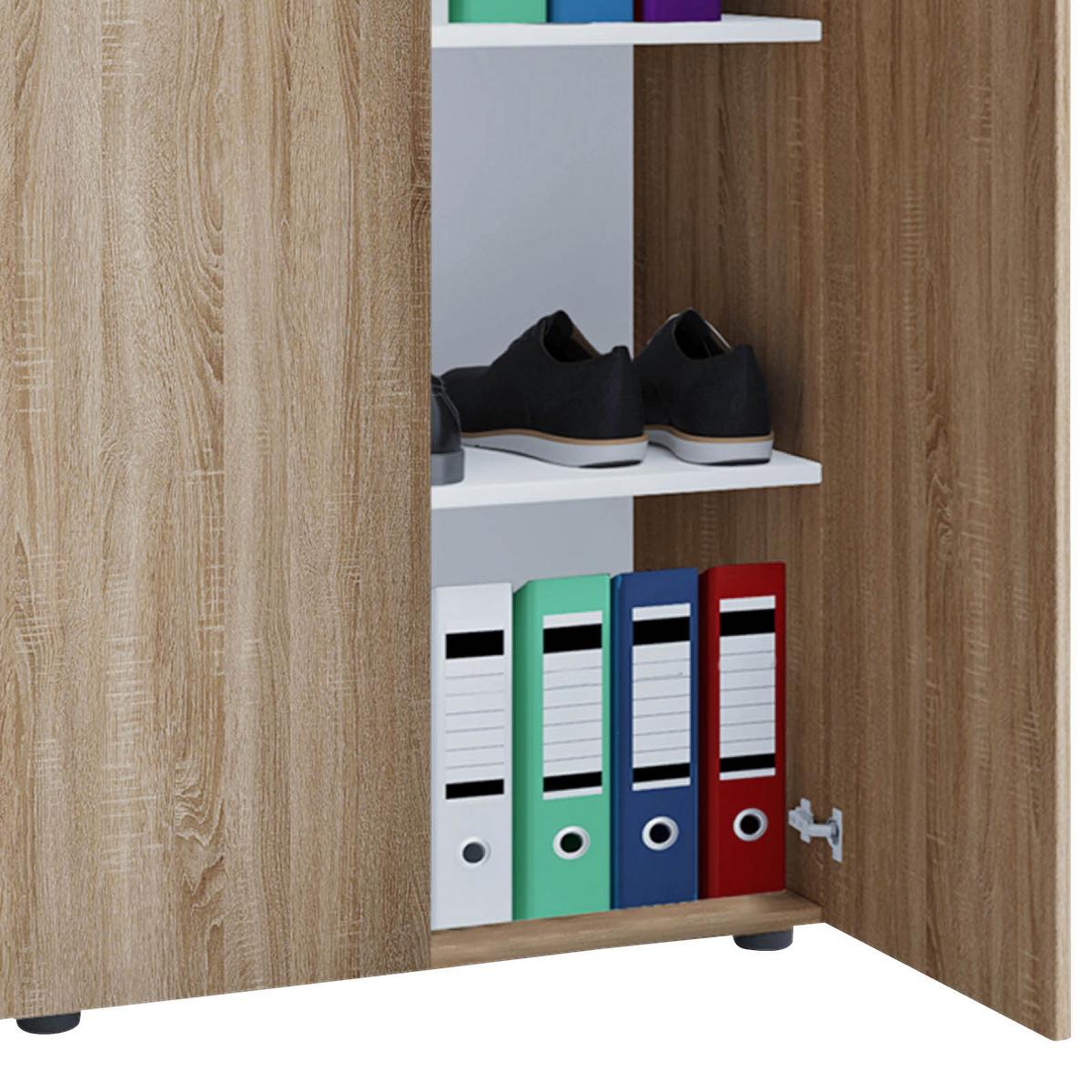 Aktenschrank Lona Sonoma Eiche Dekor B: 70 cm - Sonoma Eiche, Basics, Holzwerkstoff (70/110/39cm) - MID.YOU