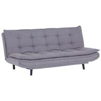 3-Sitzer-Sofa Mit Schlaffunktion Leon Grau - Schwarz/Grau, MODERN, Textil (194/100/90cm)