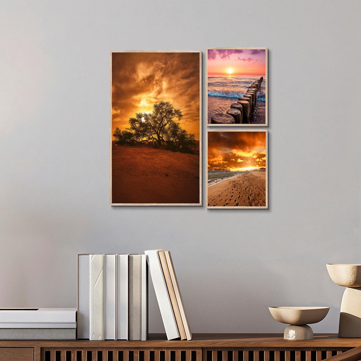 BILDERSET JASMIN -PAZ- - Multicolor, KONVENTIONELL, Holzwerkstoff (52/52cm) - Luca Bessoni