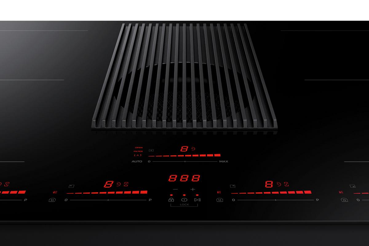 Kochfeld-Dunstabzug-Kombi Nz84t9747vk/Ur - Schwarz, MODERN, Glas/Kunststoff (83/21,1/51,5cm) - Samsung