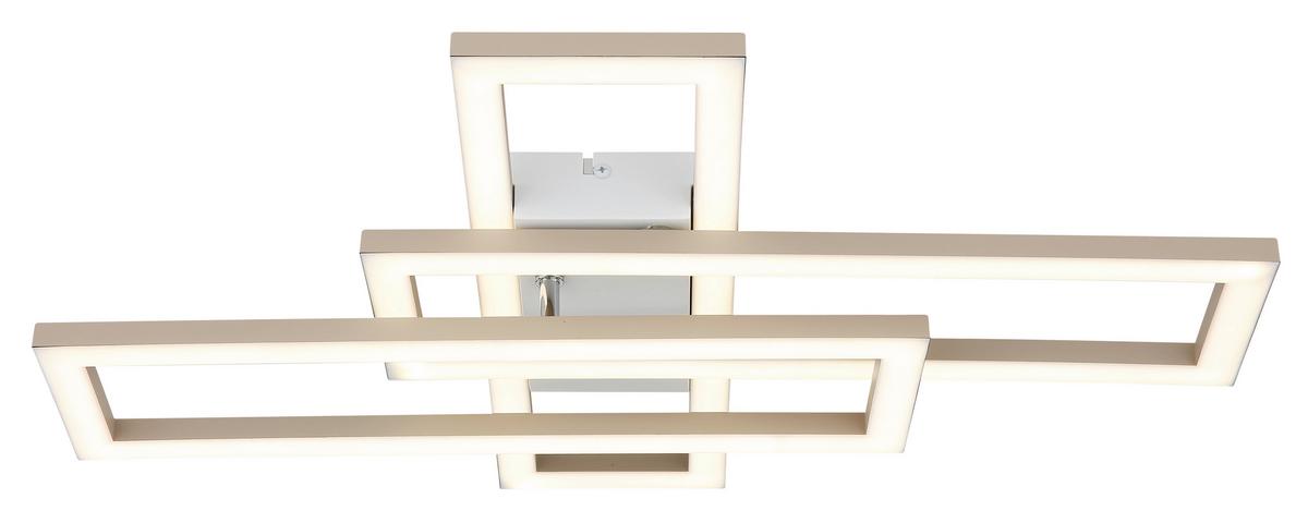 LED-Deckenleuchte Memory-Funktion - Sandfarben/Weiß, Design, Kunststoff (55/40/7,5cm) - Globo