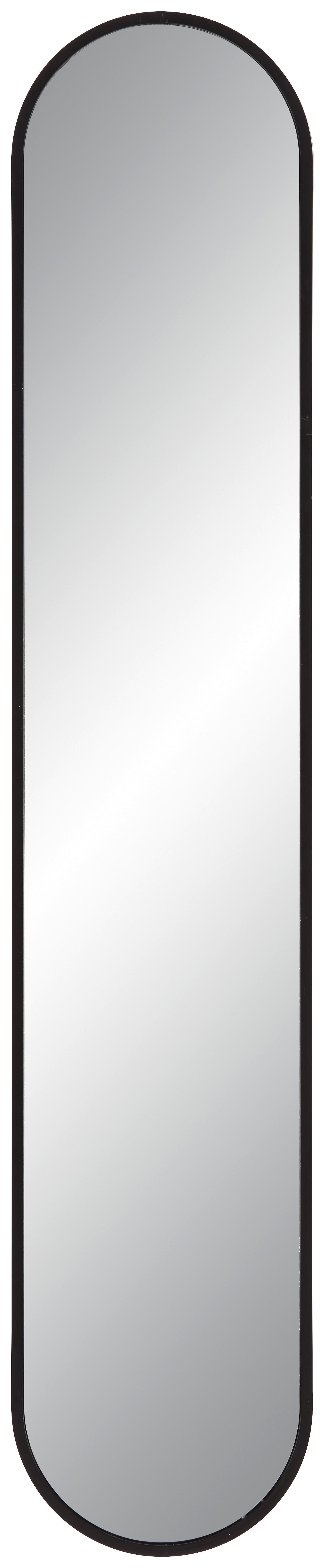 Zrcadlo MONI černá - černá, Moderní, plast/sklo (20/101cm) - Mömax